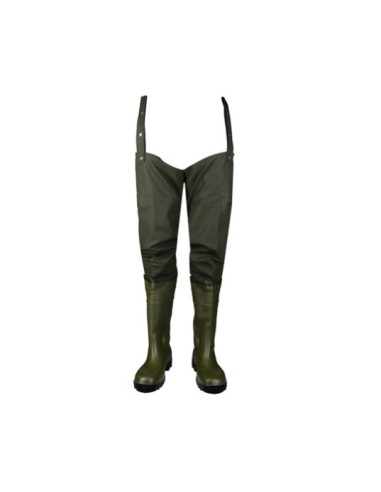 Bota de Agua PVC Verde S5 Hasta la Ingle Pescador S5