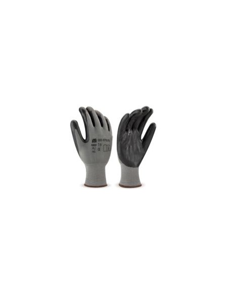 GUANTE NYLON GRIS/NITRILO NEGRO NYN/N  EN388 (3121X)
