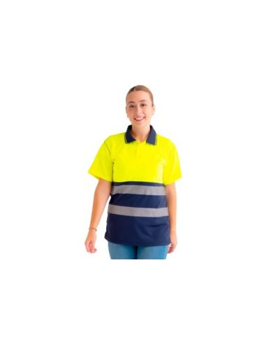 POLO DRAGO M/C BICOLOR BANDA SEG. EN471