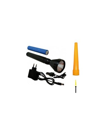 LINTERNA 1689 SUPER LED BASIC 12/220v 3W + CONO AMARILLO