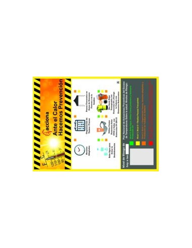 LONA MICROPERF 80x60Cm ACCIONA NIVELES GOLPE CALOR + 2 SEÑAES DOBLES C/OLLADO