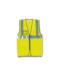 Chaleco con Portaidentificación y Cremallera Amarillo Fl.