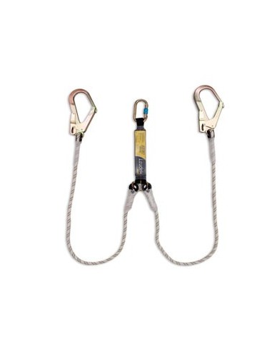 Cuerda 1,05m en Y, ganchos de apertura 55mm y absorbedor Mod.363