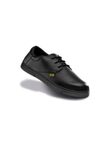 ZAPATO MALAGA MICROFIBRA NEGRO CIERRE CORDONES 02 SRC