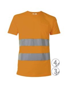 CAMISETA OSAKA NARANJA FL. M/CORTA EN471