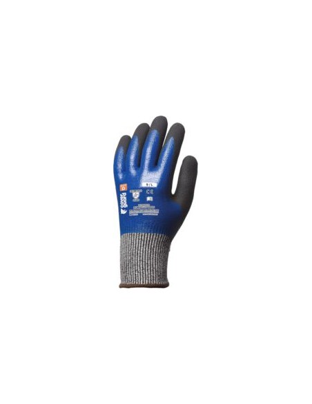 GUANTE NITRILO T.REC. EUROCUT N555 -1CRFN EN388(4X44D)