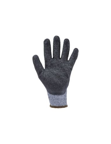 GUANTE POLI-ALG/LATEX RUGOSO NEGRO 1LAGB EN388(2142X)