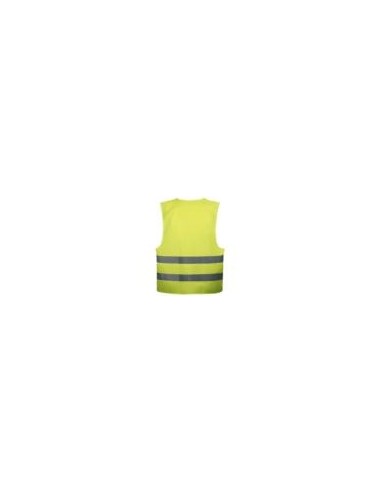 CHALECO REJILLA WR713V FLUOR CIERRE VELCRO EN471
