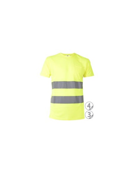 CAMISETA OSAKA AMARILLA FL. M/CORTA EN471