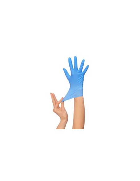 GUANTE NITRILO AZUL NO EMPOLVADO AQL 1,5 N35B (Caja 100uds.)