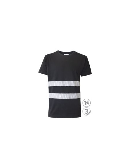 CAMISETA MANGA LARGA "GLOW"  C/BANDA SEGM. 100%ALG. 160GR