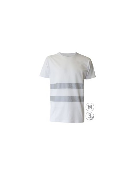 CAMISETA MANGA LARGA "GLOW"  C/BANDA SEGM. 100%ALG. 160GR