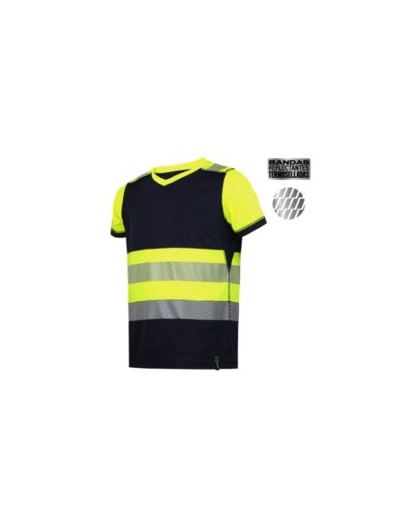 CAMISETA 371 POLI.TEC. RECICLADO M/C AV BICOLOR