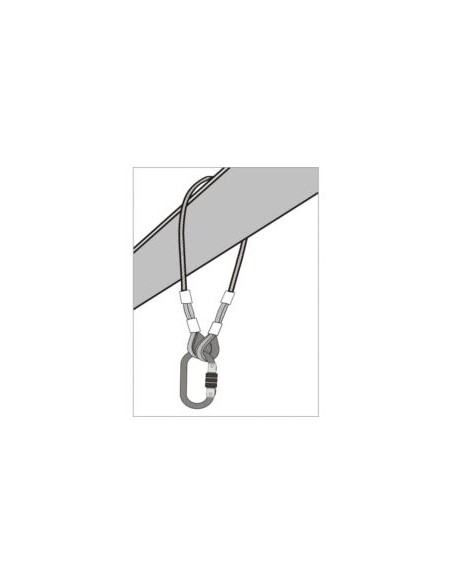 ANCLAJE ESLINGA CABLE ACERO INOX. 1MT EN795 B FA6000610S