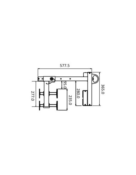 ANCLAJE DE PARED/MURO FA6001000 EN795 CLASE B CON 1 ARGOLLA