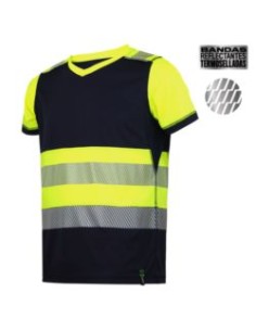 CAMISETA 371 POLI.TEC. RECICLADO M/C AV BICOLOR