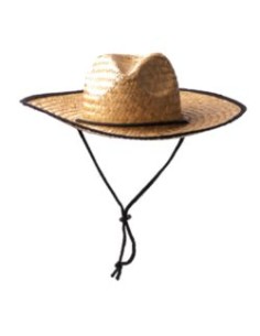 SOMBRERO MUNDAK C/CORDON DE PAJA DE ALA ANCHA MOD. FERROCARRIL
