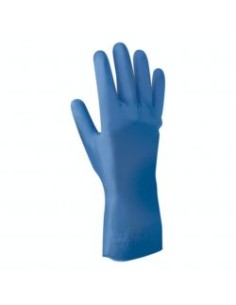 GUANTE NITRILO AZUL SHOWA 707FL 305mm EN388 EN374-5-1