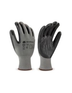 GUANTE NYLON GRIS/NITRILO NEGRO NYN/N  EN388 (3121X)