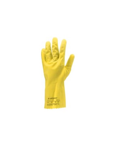 GUANTE LATEX AMARILLO 5030 FLOCADO 0,4MM EN388 EN374
