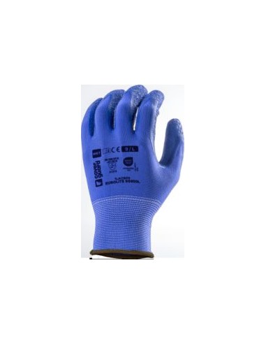 GUANTE NYLON/LATEX RUGOSO AZUL 1LACB EN388(3131X)