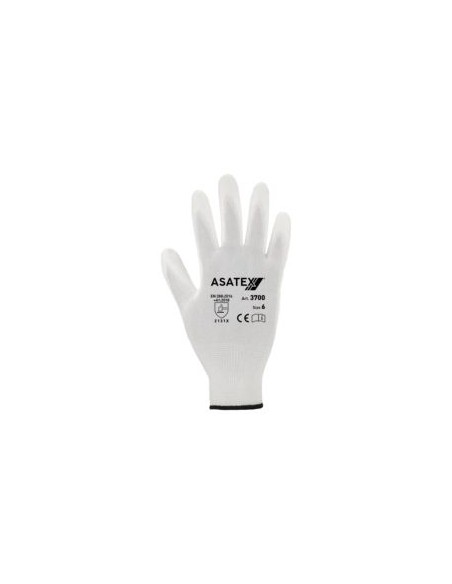GUANTE NYLON/POLIURETANO BLANCO 3700 EN388 (4131)