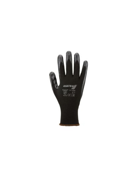 GUANTE NYLON/NITRILO NEGRO 3520I EN388 (4121)