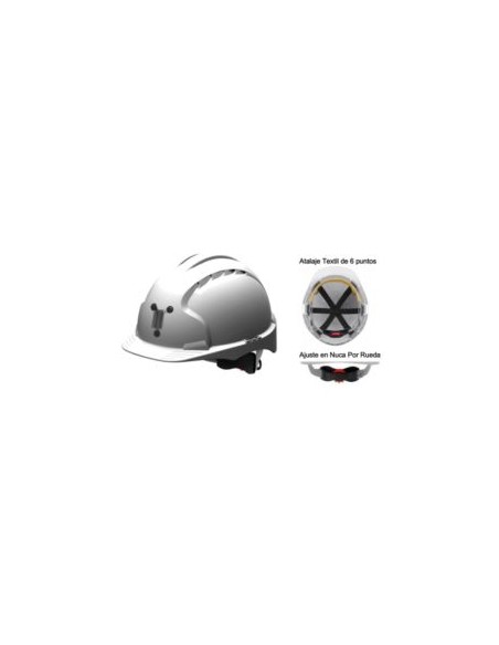 CASCO EVO3 AJE179-300-100 BLANCO CON PORTA LAMPARAS EN397
