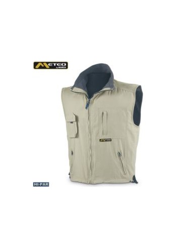CHALECO C/FORRO POLAR MOD.NAUTICO BEIGE