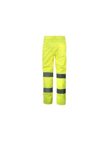 PANTALON 155P CONFORT 60% ALG. FORRADO FL.AMAR. EN471