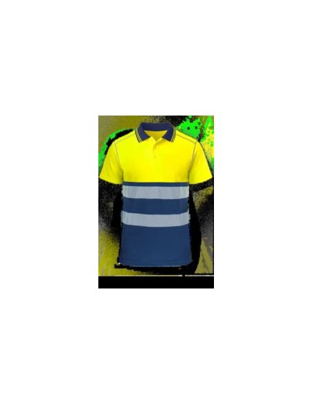 POLO DRAGO M/C BICOLOR BANDA SEG. EN471