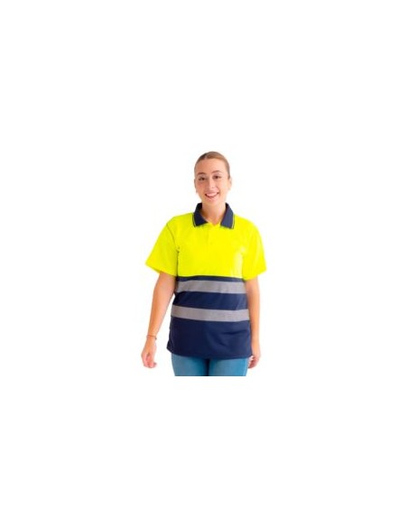 POLO DRAGO M/C BICOLOR BANDA SEG. EN471