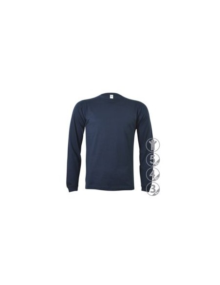 CAMISETA WAX ALGODON MANGA LARGA C/BOLSILLO