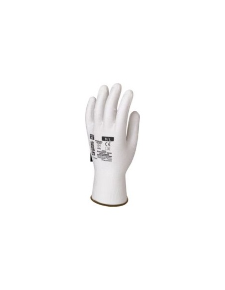 GUANTE PU BLANCO HPPE EUROCUT 6810 EN388 (4342C)