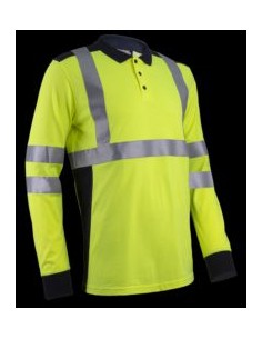 POLO EKHI  5EKH AMARILLO FL./MARINO M/L IGNIF.ANTIEST.