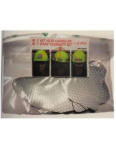 KIT DE 6 ADHESIVOS GRIS REFLEX. CLASE 2 REF.6STI000NSI