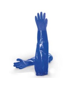 GUANTE PVC AZUL DE 62cm TB 666LONG EN388-EN374