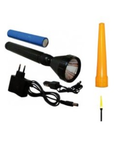 LINTERNA 1689 SUPER LED BASIC 12/220v 3W + CONO AMARILLO
