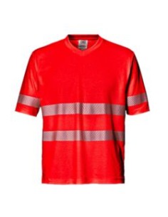 CAMISETA MC3826 M/CORTA MISTRAL 55% ALG. B.SEGM.EN471 II