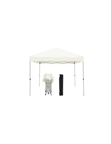 CARPA ACERO + LONA BLANCA MOD. THAGPI 3x3m.