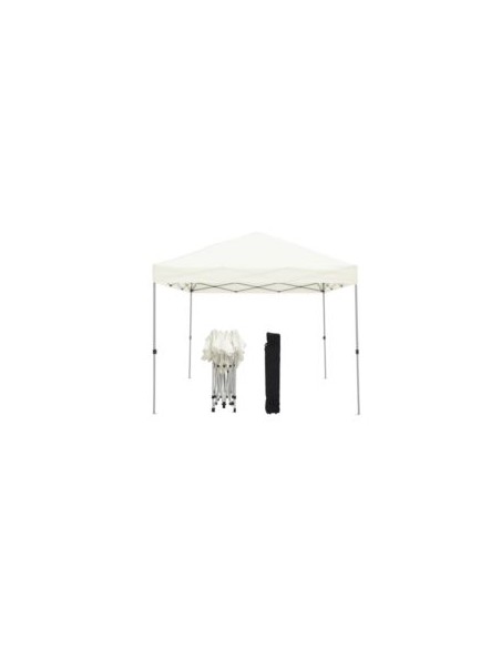 CARPA ACERO + LONA BLANCA MOD. THAGPI 3x3m.