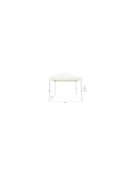 CARPA ACERO + LONA BLANCA MOD. THAGPI 3x3m.