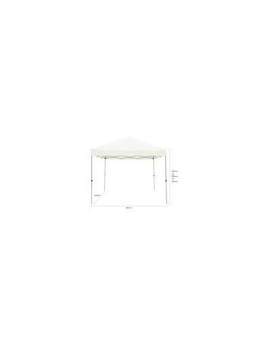 CARPA ACERO + LONA BLANCA MOD. DUPI 3x3m.
