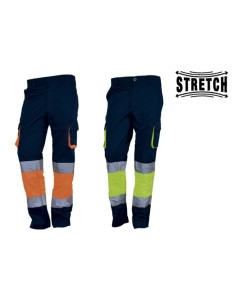 Pantalon LIMA Stretch Multibolsillos Bicolor