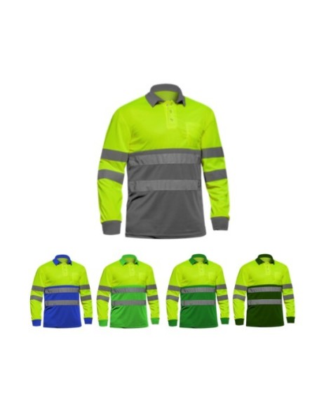 Polo ECONOMY Bicolor Manga Larga SUNNY PLUS
