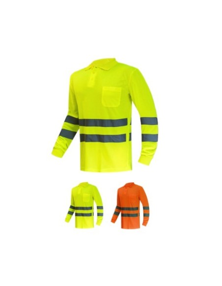 Polo PREMIUM Piqué 55% Algodón Manga Larga WR303