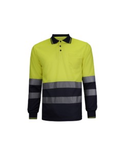 Polo WR306 bicolor manga larga