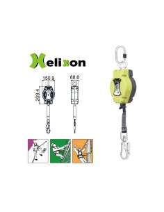 Retráctil de cinta HELIXON 6m uso vertical